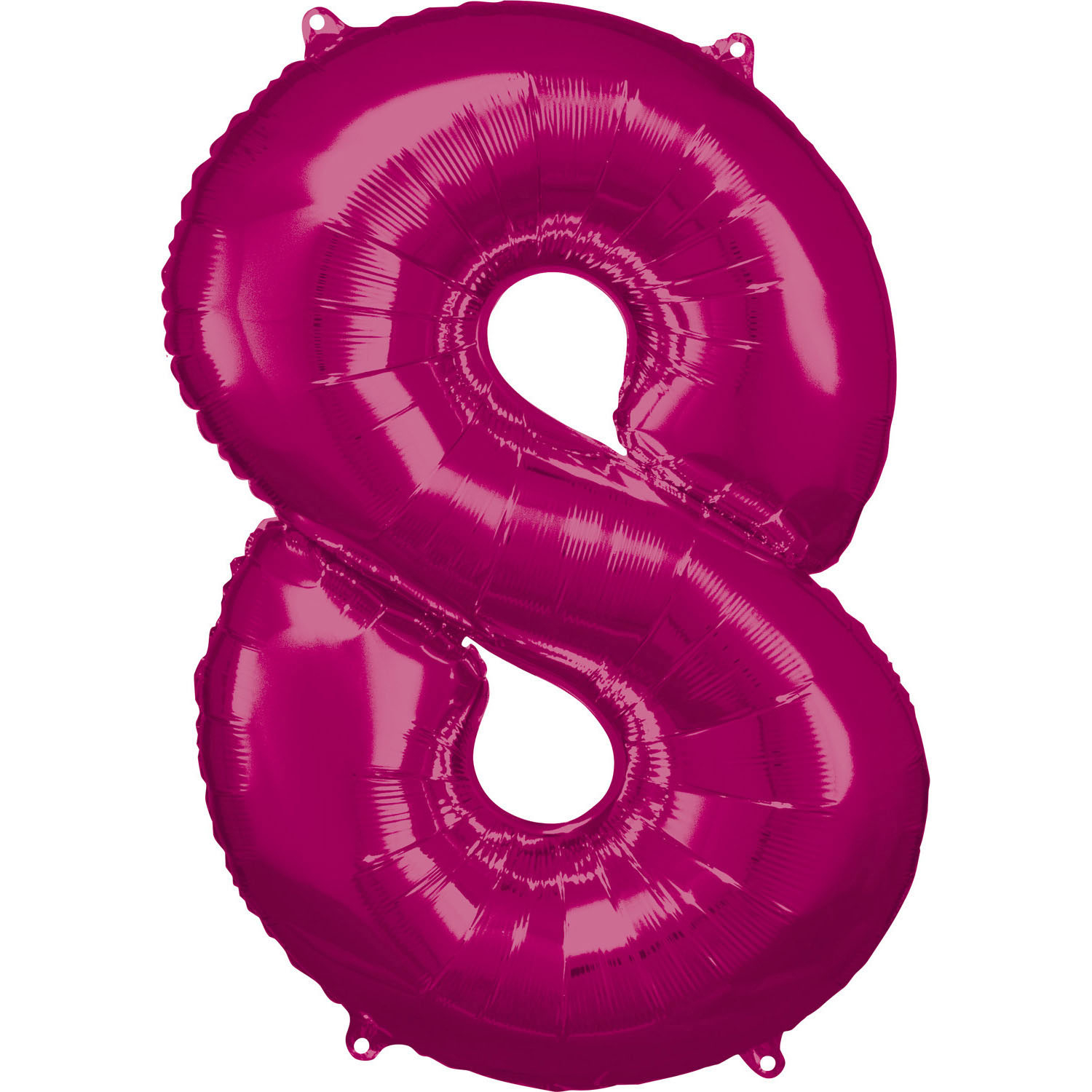 Levně Amscan Balónek fóliový narozeninové číslo 8 - růžový 86 CM