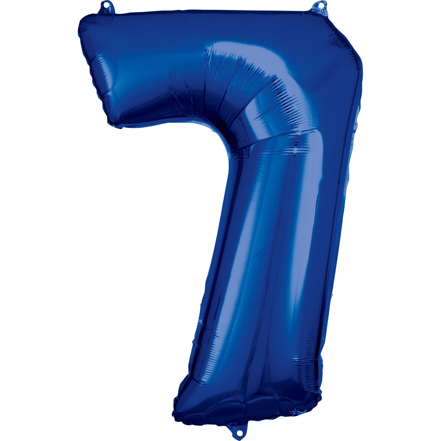 Levně Amscan Balónek fóliový narozeninové číslo 7 - modrý 86 cm