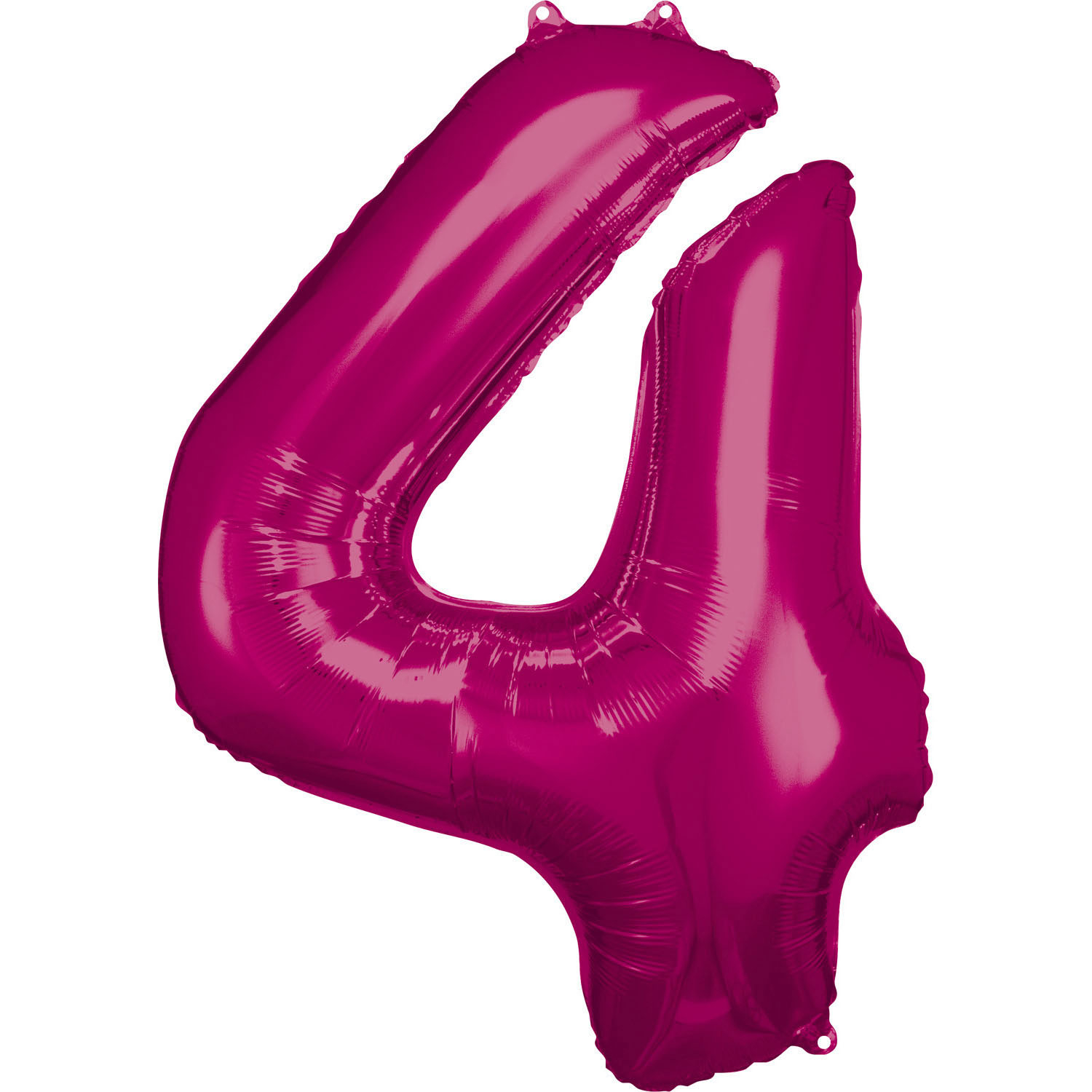 Levně Amscan Balónek fóliový narozeninové číslo 4 - růžový 86 cm