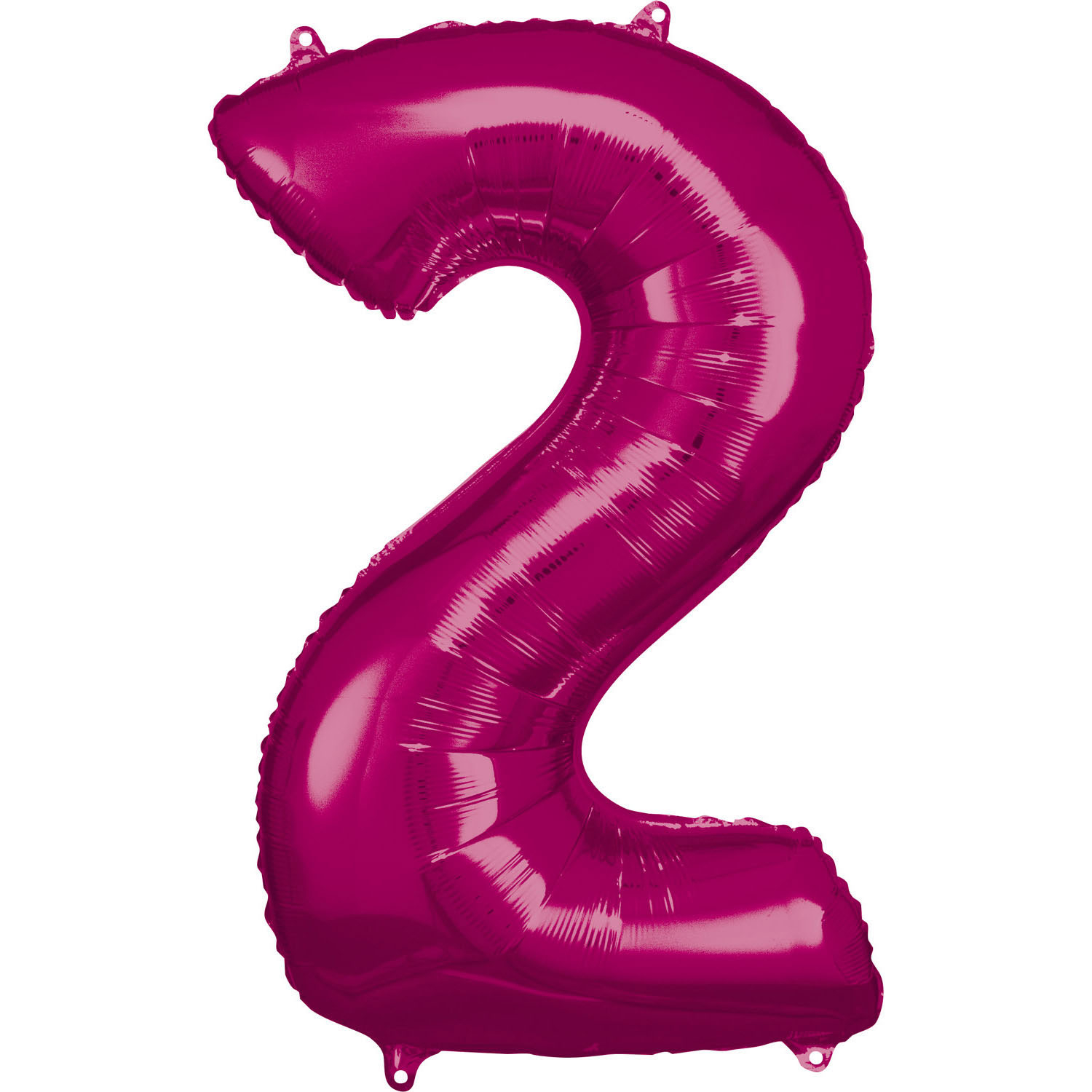Levně Amscan Balónek fóliový narozeninové číslo 2 - růžový 86 cm