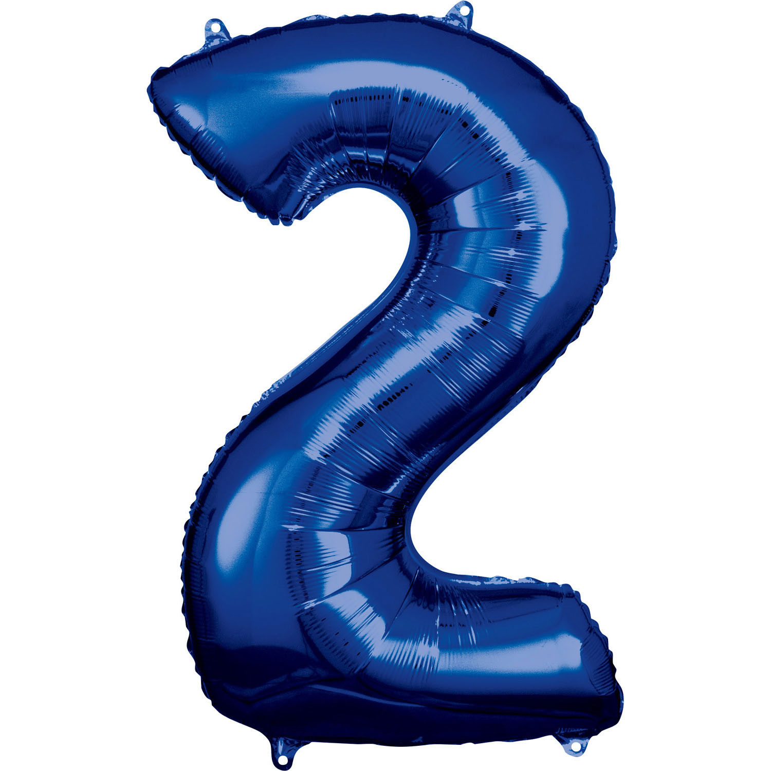 Levně Amscan Balónek fóliový narozeninové číslo 2 - modrý 86 cm