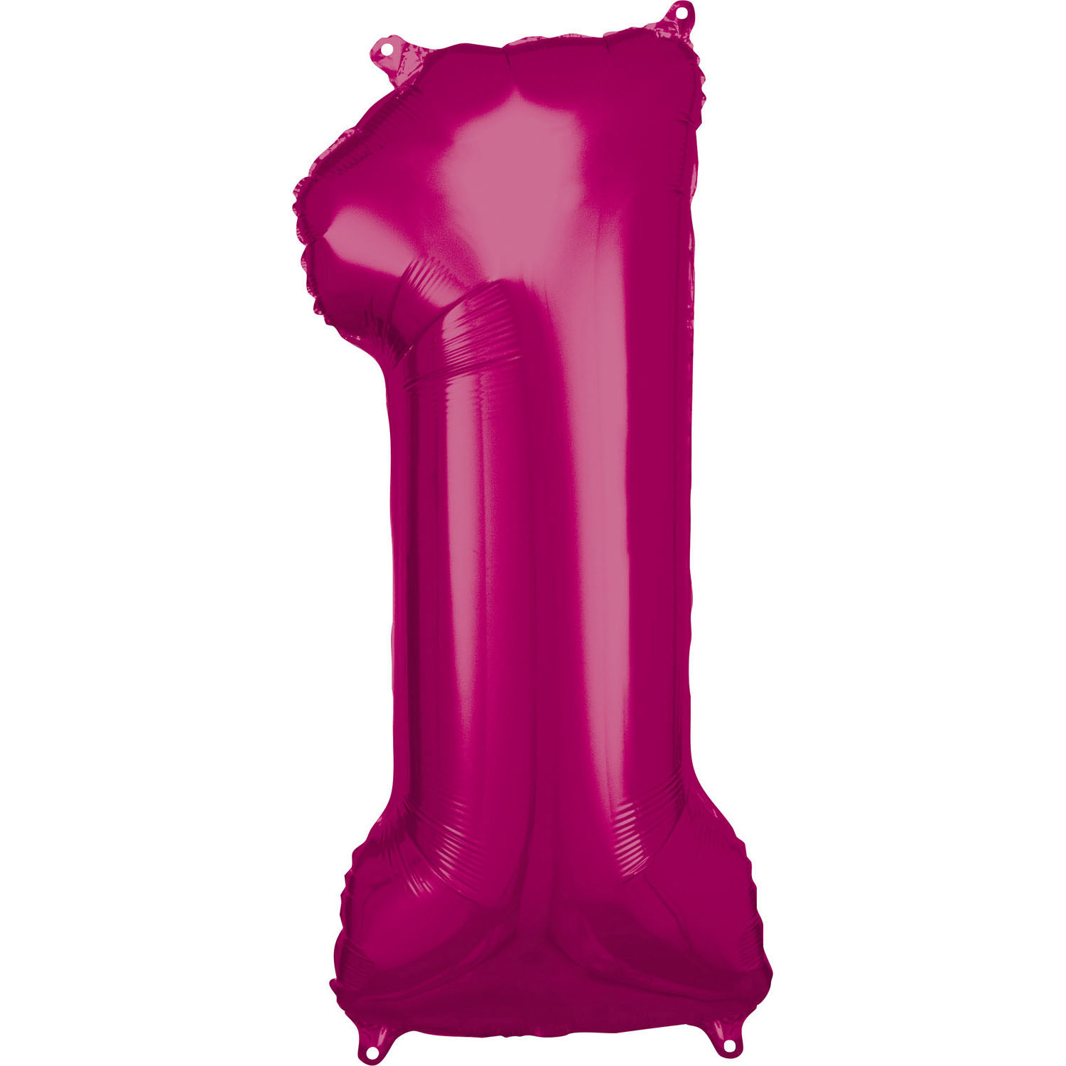 Levně Amscan Balónek fóliový narozeninové číslo 1 - růžový 86 cm