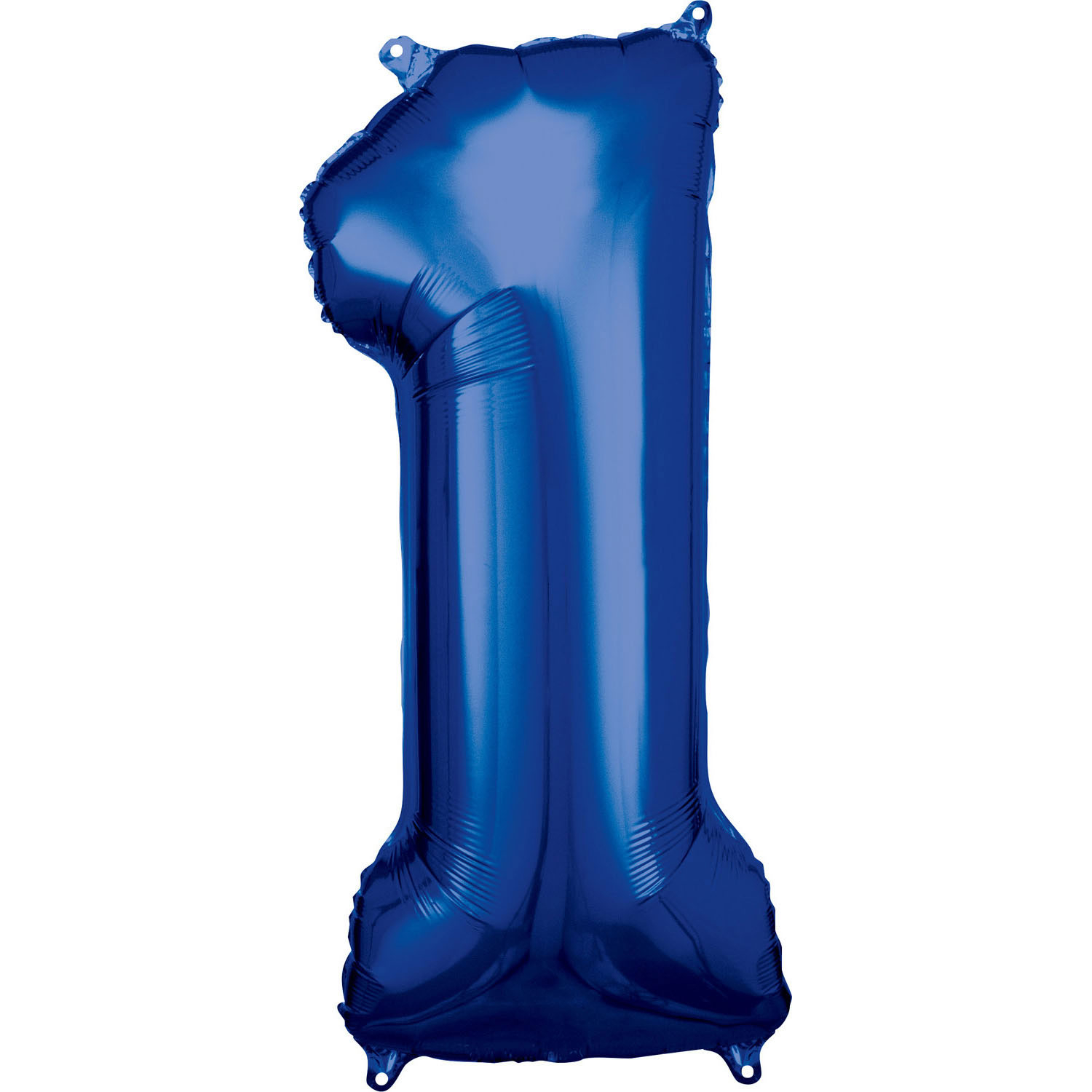Levně Amscan Balónek fóliový narozeninové číslo 1 - modrý 86 cm