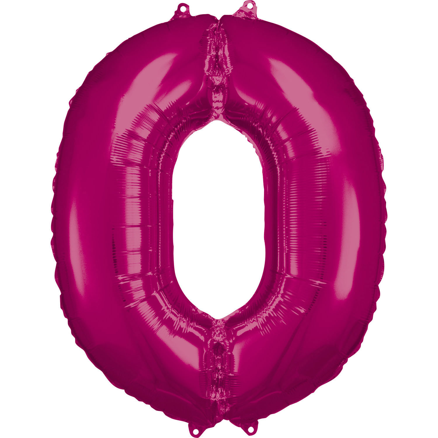 Levně Amscan Balónek fóliový narozeninové číslo 0 - růžový 86 cm