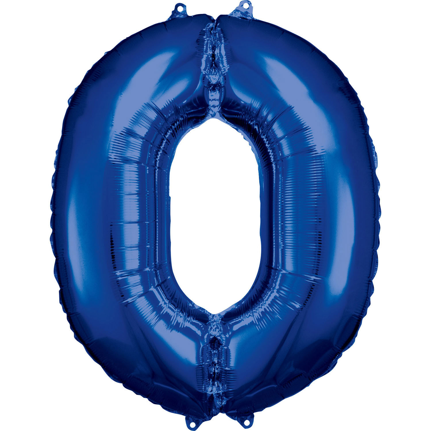 Levně Amscan Balónek fóliový narozeninové číslo 0 - modrý 86 cm