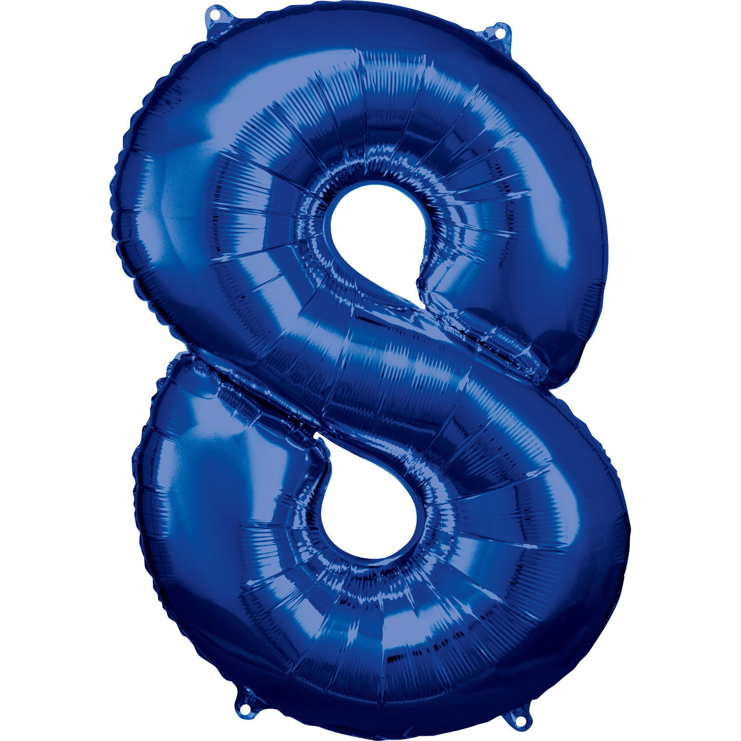 Levně Amscan Balónek fóliový narozeninové číslo 8 - modrý 86 cm