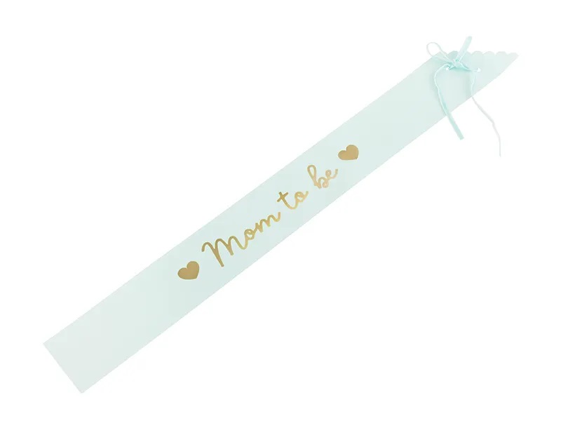 Levně PartyDeco Šerpa Mom to Be modrá 75 cm