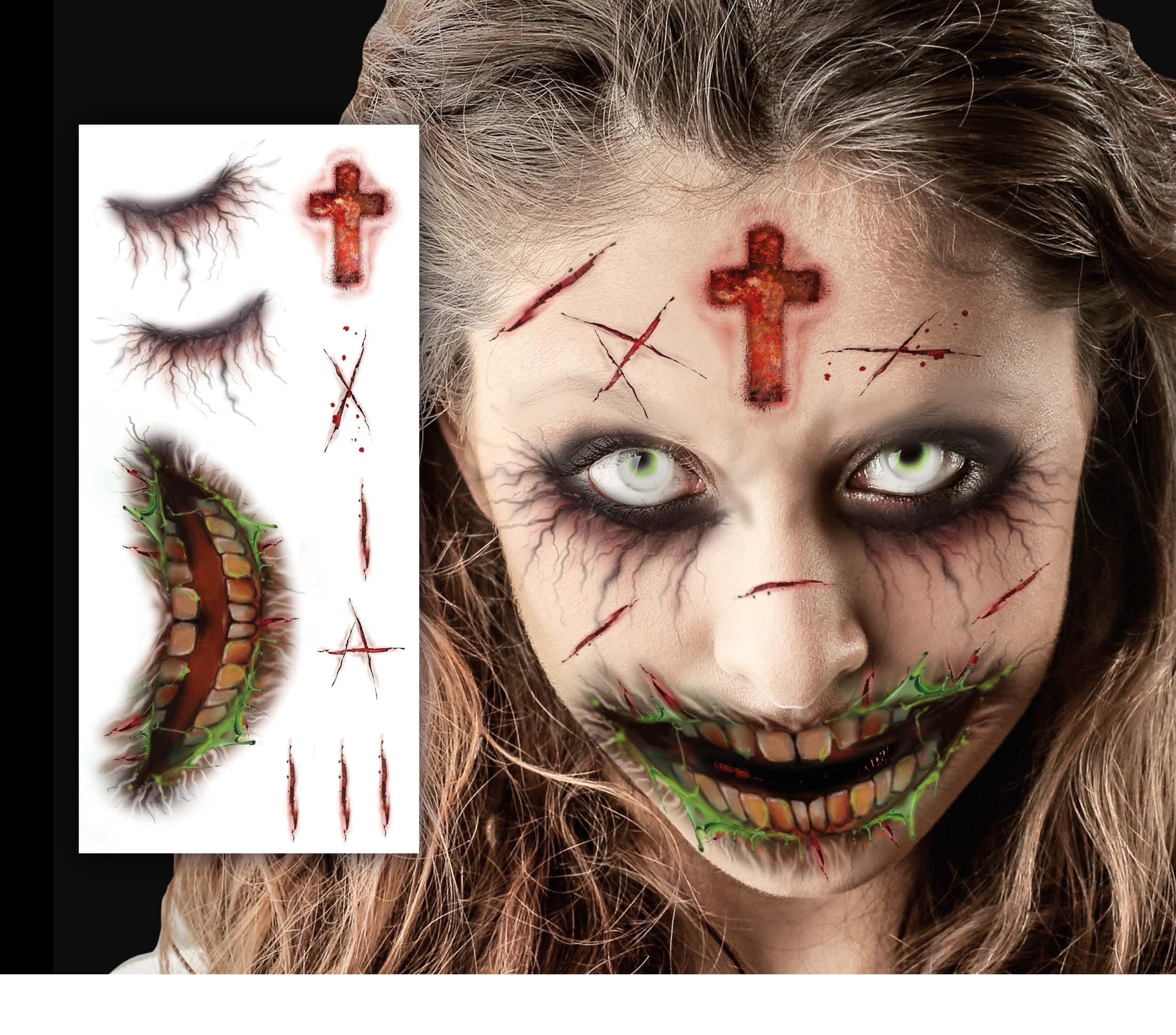 Levně Guirca Zombie tetování na tvář