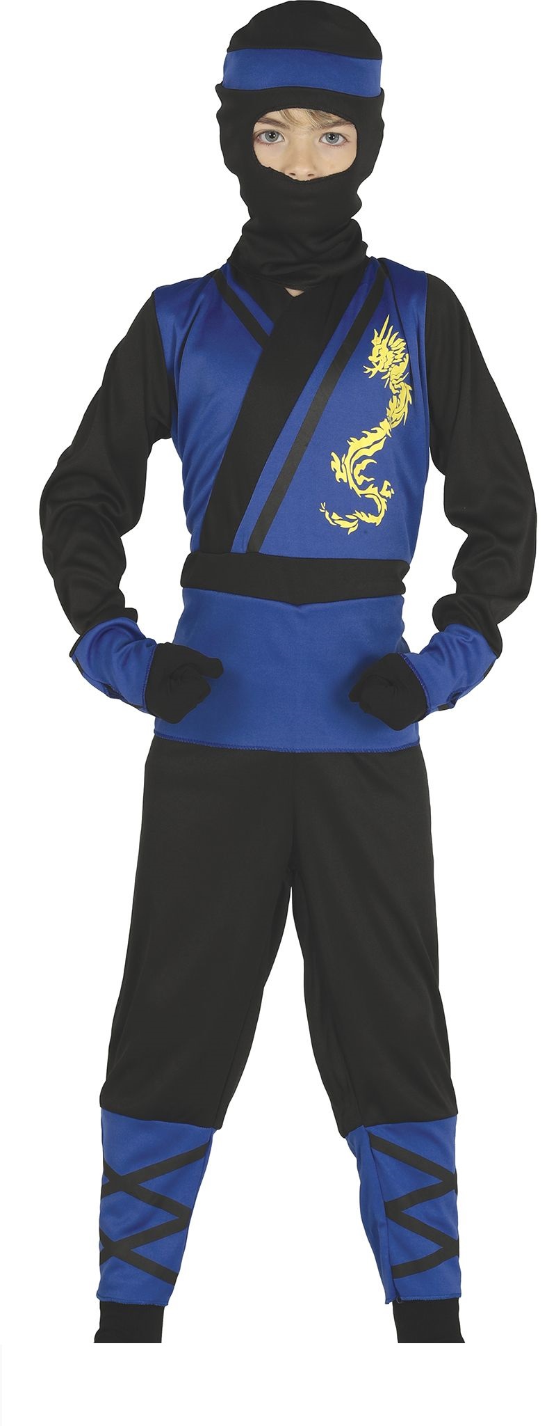 Levně Dětský chlapecký kostým - Ninja modrý