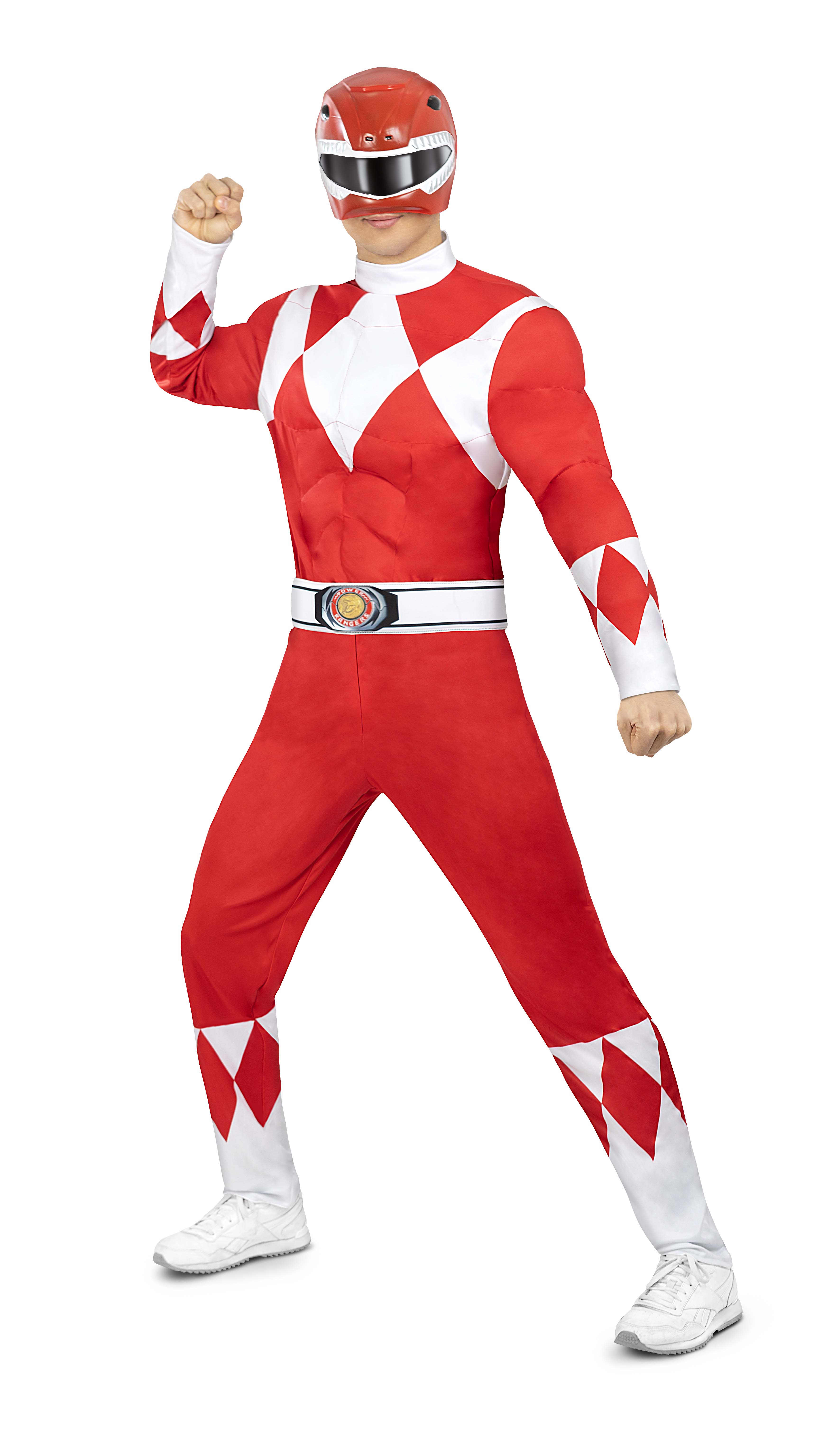 Levně Pánský kostým Power Ranger - Červený