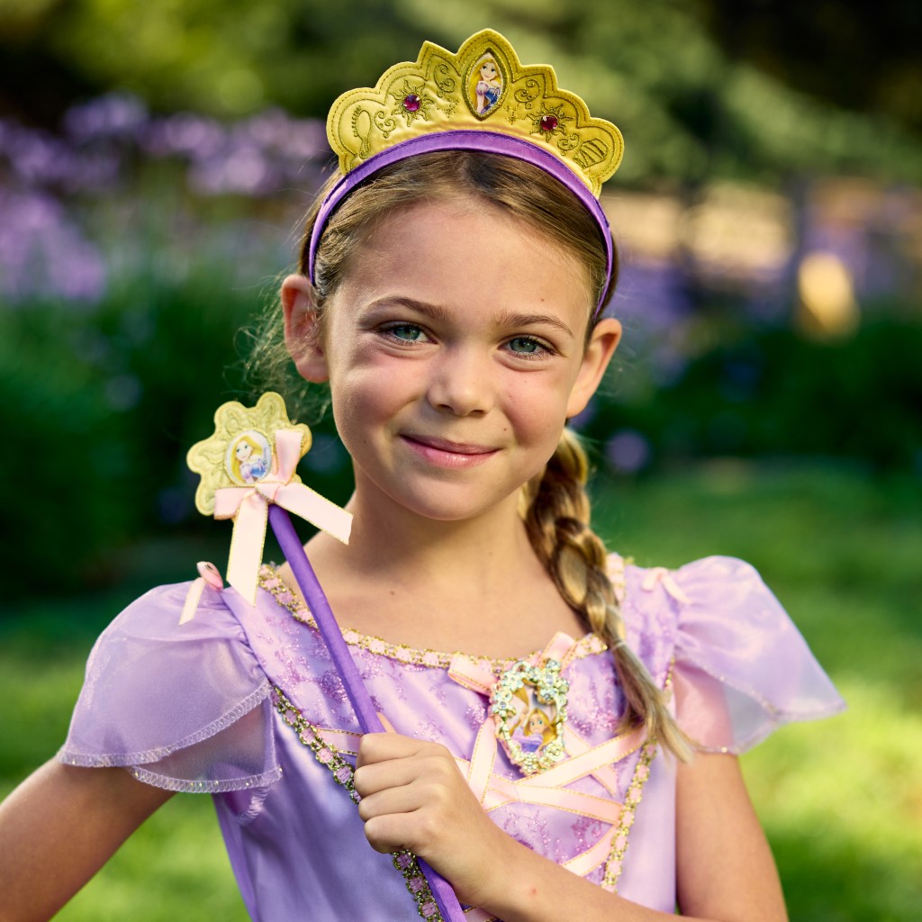 Levně Dětský set kouzelná hůlka a korunka - Rapunzel