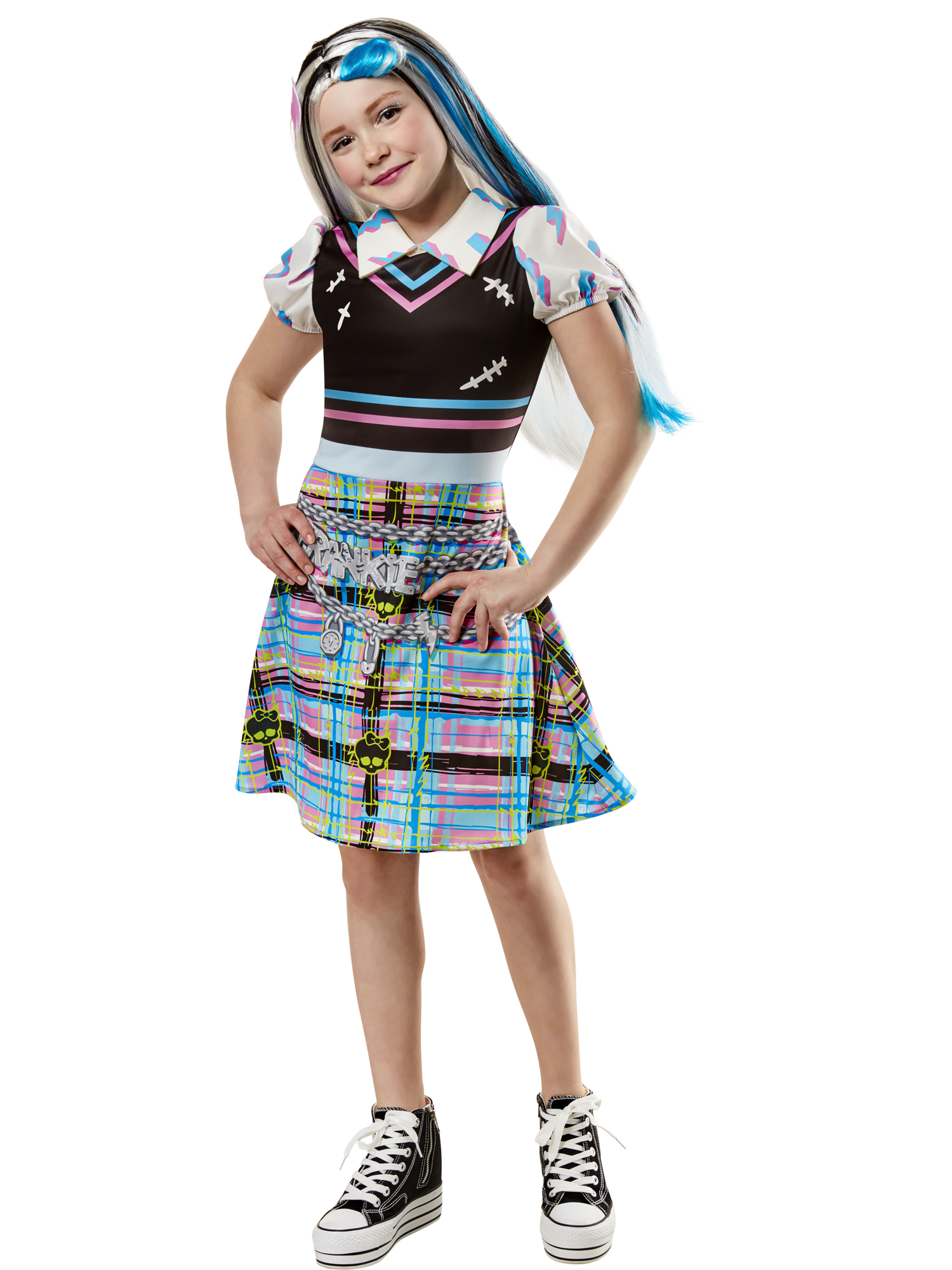 Levně Dětská paruka Monster High - Frankie Stein