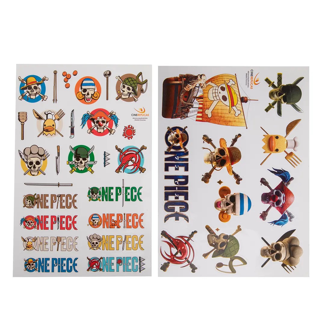 Levně Kolekce samolepek One Piece - Loga a předměty