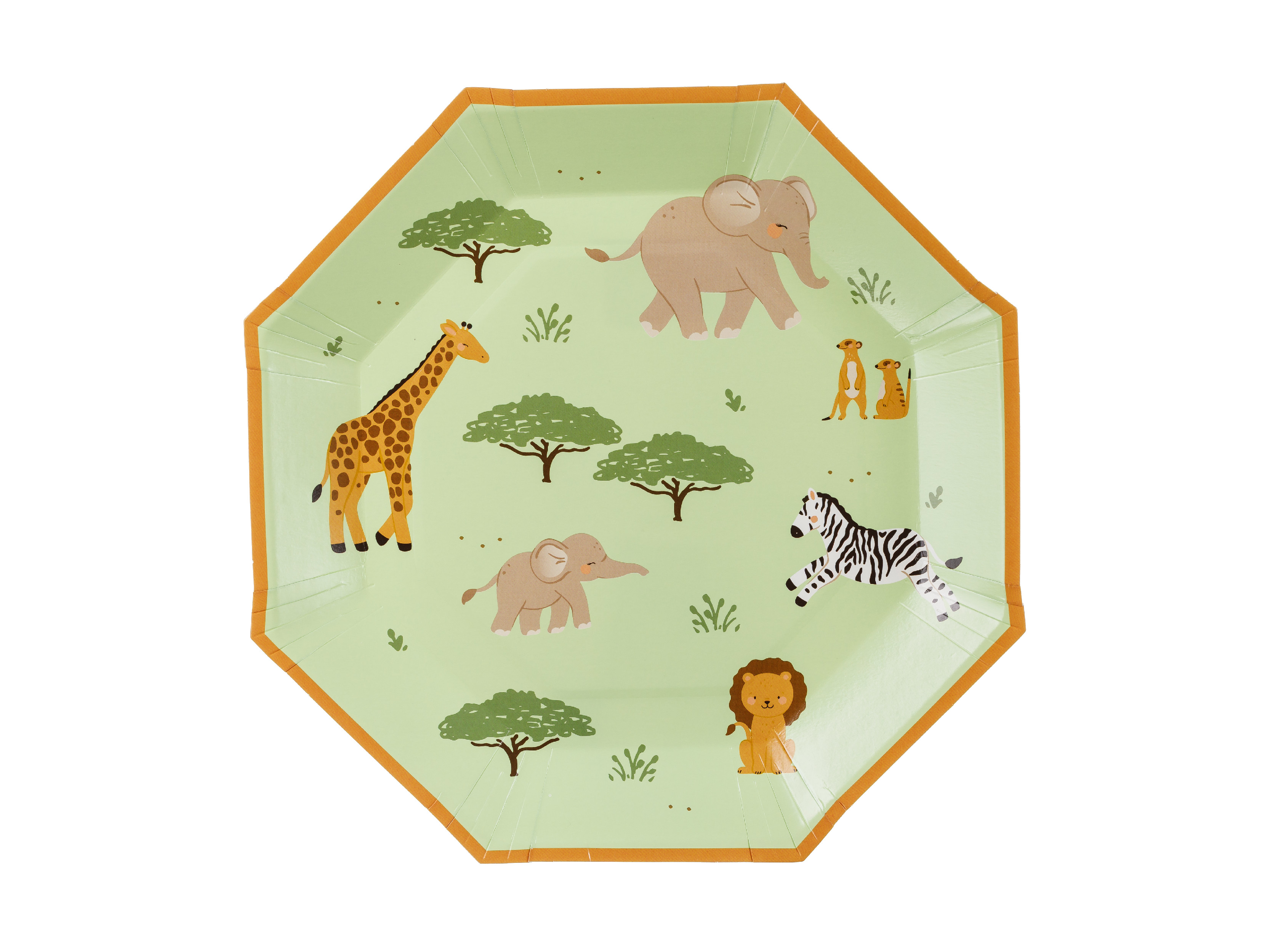 Levně Papírové talíře - Safari 23 cm 6 ks
