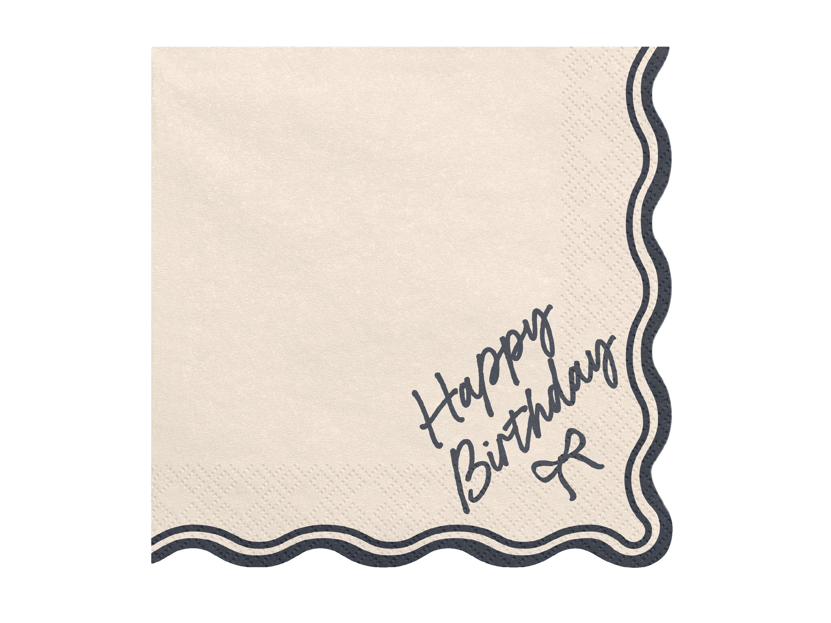 Levně Ubrousky Happy Birthday – Mašle 33 x 33 cm