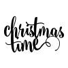 Dekorácia Christmas time - čierna 1 ks
