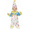Detský kostým - Malý klaun (Velikost nejmenší 12 - 18 měsíců )