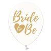 Balónik - Priesvitný so zlatým nápisom Bride to Be