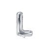 Fóliový balón Mini - Písmeno L 35cm strieborný