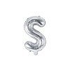 Fóliový balón Mini - Písmeno S 35cm strieborný