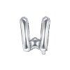 Fóliový balón Mini - Písmeno W 35cm strieborný