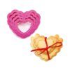 Sada vykrajovačiek vlnité srdce 4 ks