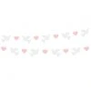 Girlanda - Holubice a ružové srdiečka 150 cm