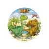 231384 DISCO COMESTIBLE TARTA DINO ZERO 155CM 1