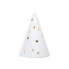 Párty klobúčiky - Biele s bodkami