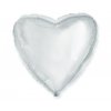 77982 foliovy balon srdce saten strieborny 46 cm