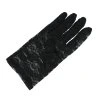 Čierne čipkované rukavice 22 cm