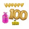 76359 helium party set na 100 narodeniny so zlatymi balonmi