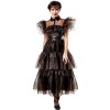 Dámsky kostým - Wednesday čierne šaty (Velikost - dospělý L)