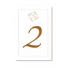 Číslo stola - Golden Exquisite (Zvolte množství od 1 ks do 10 ks)