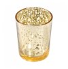 gold glass metal candle holder 5 5cm x 6 7cm (1)
