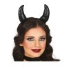 Čelenka s rohy - Černá