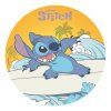 Jedlý papier na tortu - Stitch na surfe 20 cm