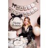Banner Happy Birthday - Mašličky 100 cm