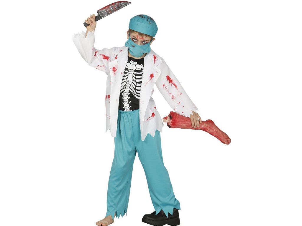 Detský kostým Zombie doktor (Méret - gyermek M)