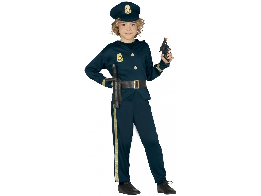 Kostým policajta - detský (Méret - gyermek M)