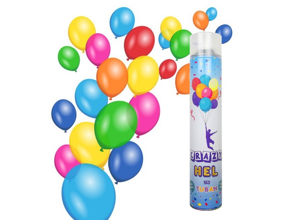 Hélium spray palack