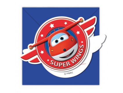 27906 1 pozvanky super wings 6 ks