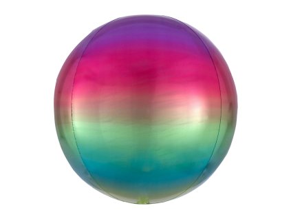 32672 ombre foliovy balon vo farbe duhy gula