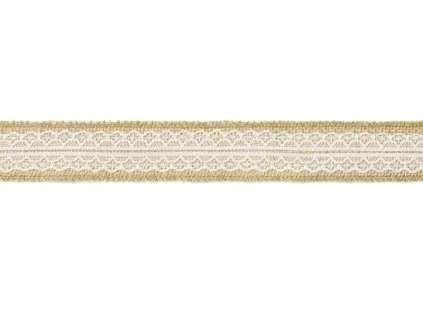 Juta s čipkou v strede 5 m