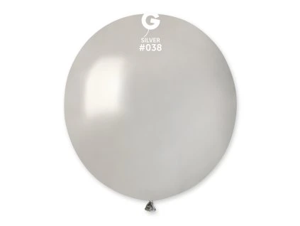 Balón pastelový strieborný 48 cm