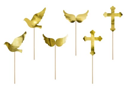 Ozdoby na cupcake - Krstiny