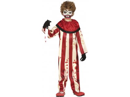 Detský chlapčenský kostým - Hororový klaun (Méret - gyermek M)