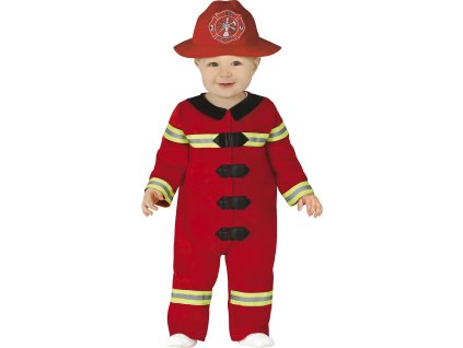 Detský kostým pre najmenších - Hasič (Méret - babáknak 12 - 18 hónap)