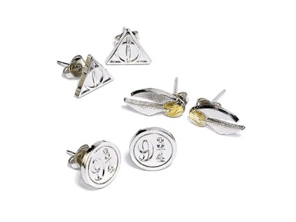Sada 3 párov náušníc Harry Potter
