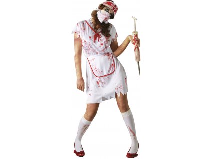 Kostým Zombie zdravotná sestra (Méret - felnőtt L)